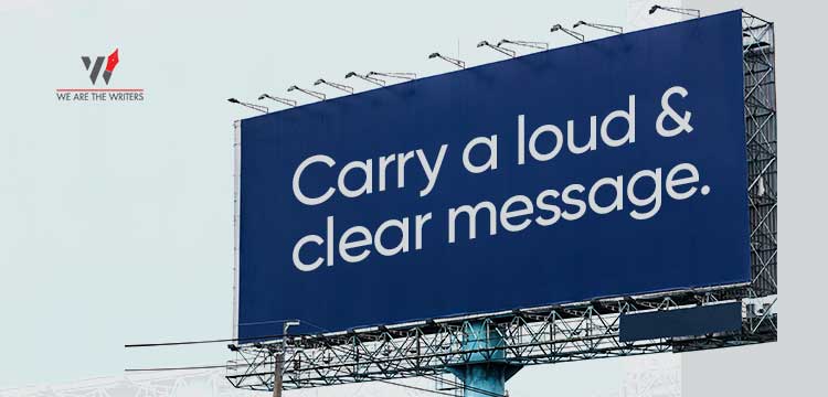Carry a loud and clear message