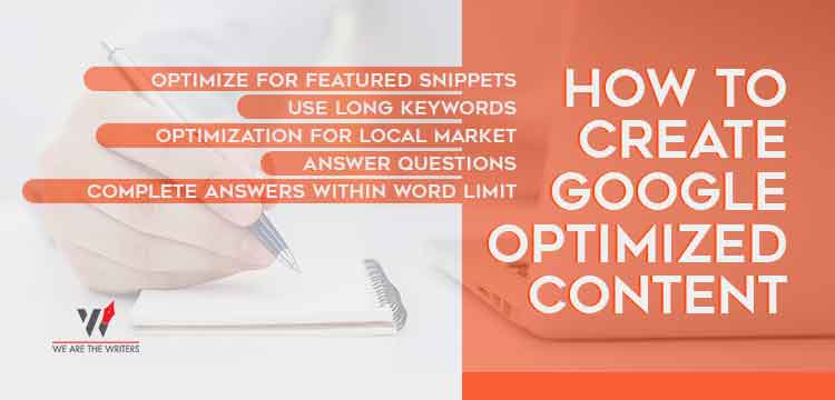 How to Create Google Optimized Content