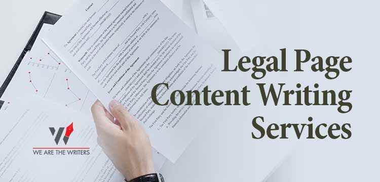 Legal Page Content Writing Services