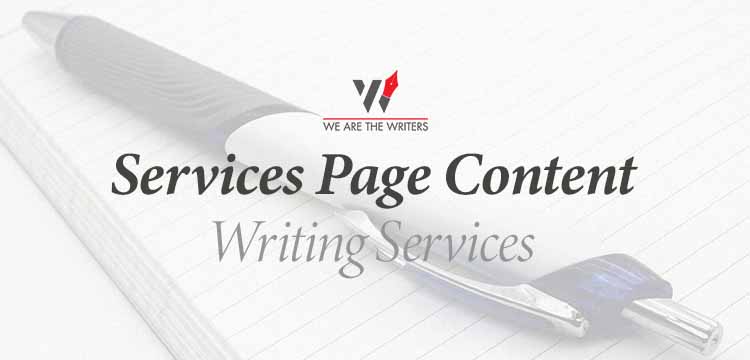 Services Page Content Writing Services