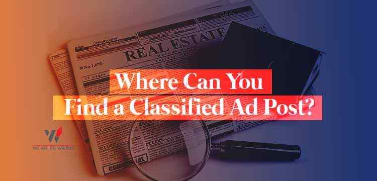 Where Can You Find a Classified Ad Post