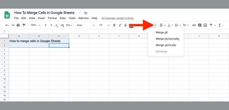 7 EASY STEPS HOW TO MERGE CELLS IN GOOGLE SHEETS