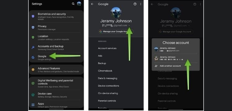Image result for How to change default Google account in Android