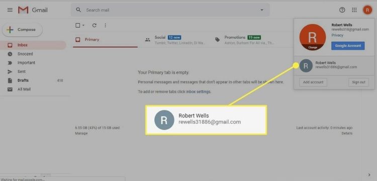 Image result for How to switch between Google accounts