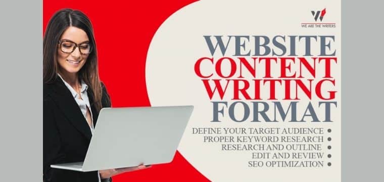 Website Content Writing Format