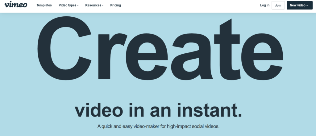 video marketing tools- Vimeo