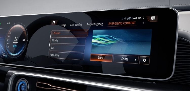 Display system of THE LATEST MERCEDES BENZ EQC
