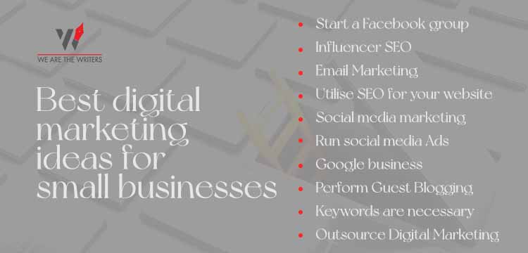 Best digital marketing ideas for small businesses