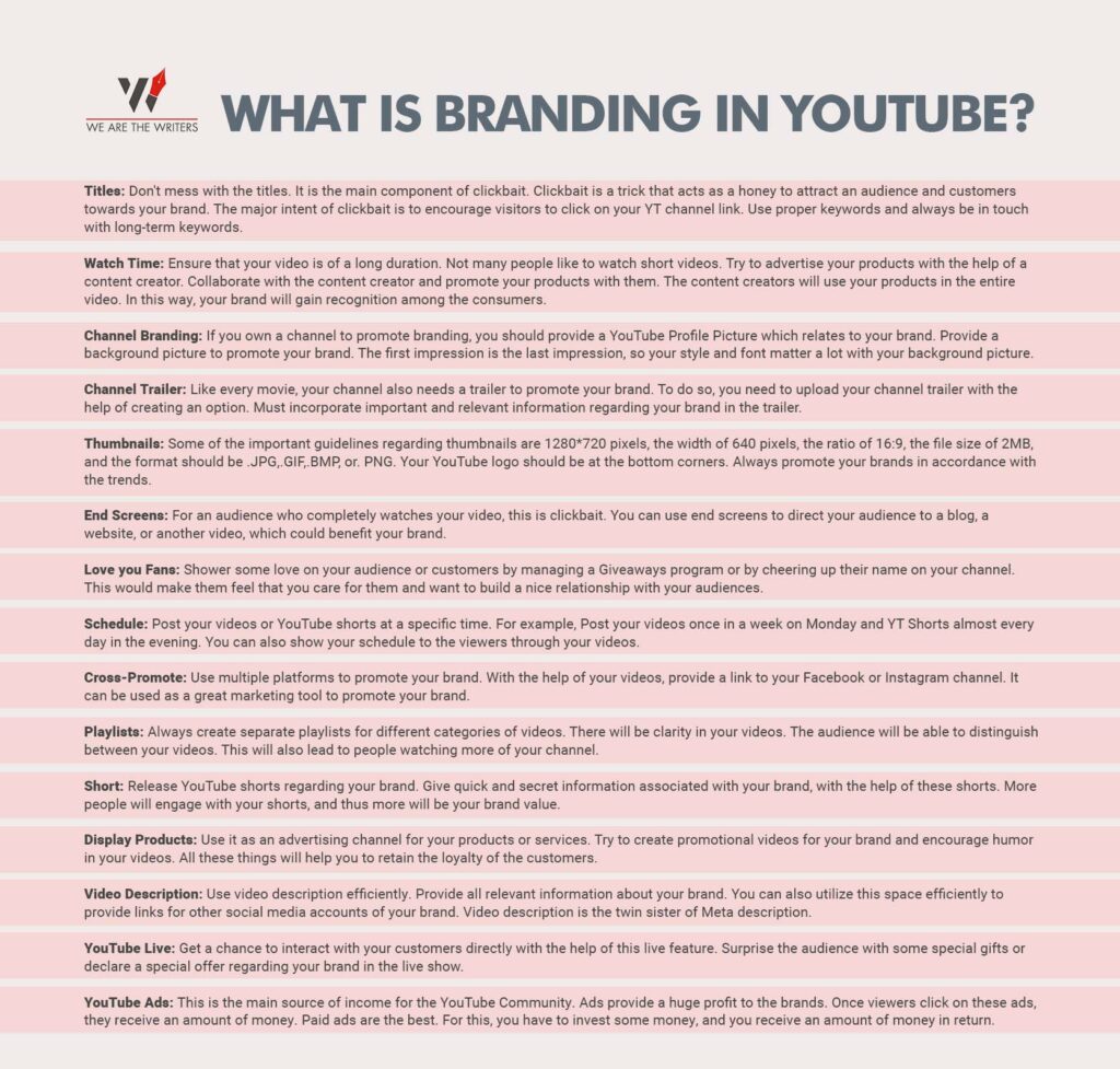 Branding on Youtube