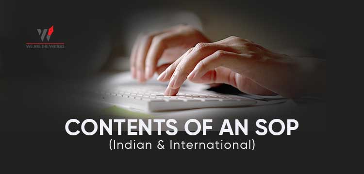 Contents of an SOP (Indian and International)