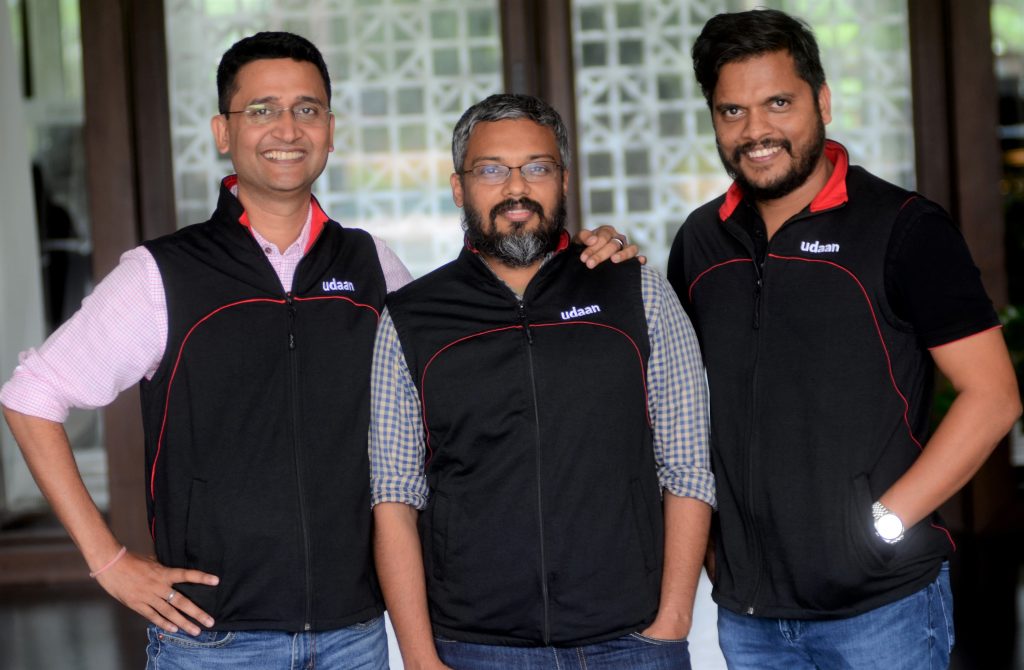 UDAAN founders Amod Malviya, Vaibhav Gupta, and Sujeet Kumar, Indian StartUp