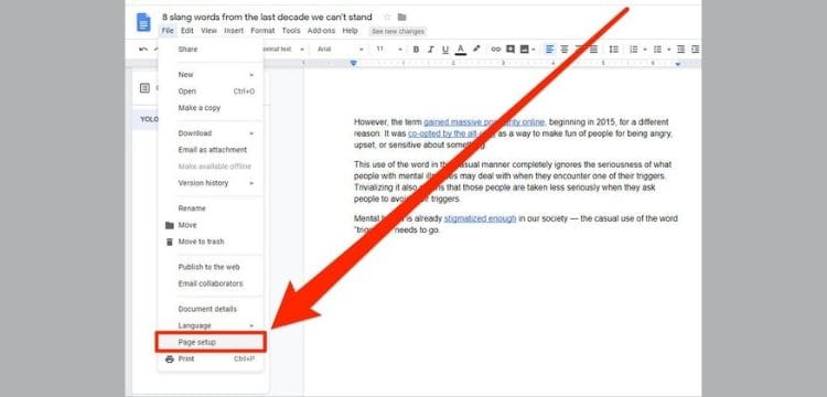 Delete A Page In Google Docs