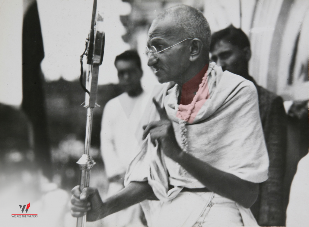 Mahatma Gandhi during Quit India Movement