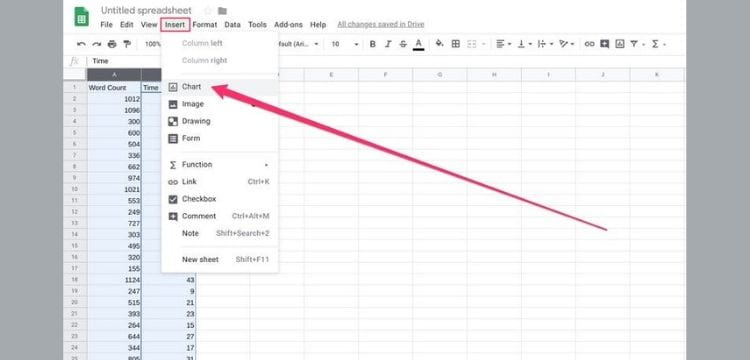 How to make a graph in Google Sheets
