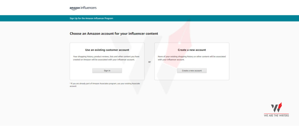 Amazon Influencer Program