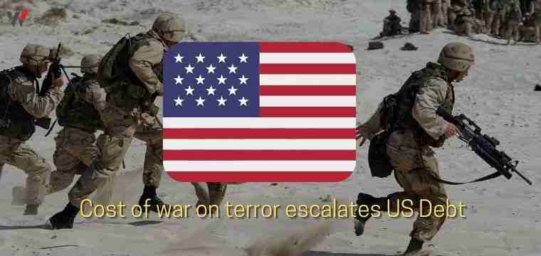 Cost of war on terror escalates US Debt
